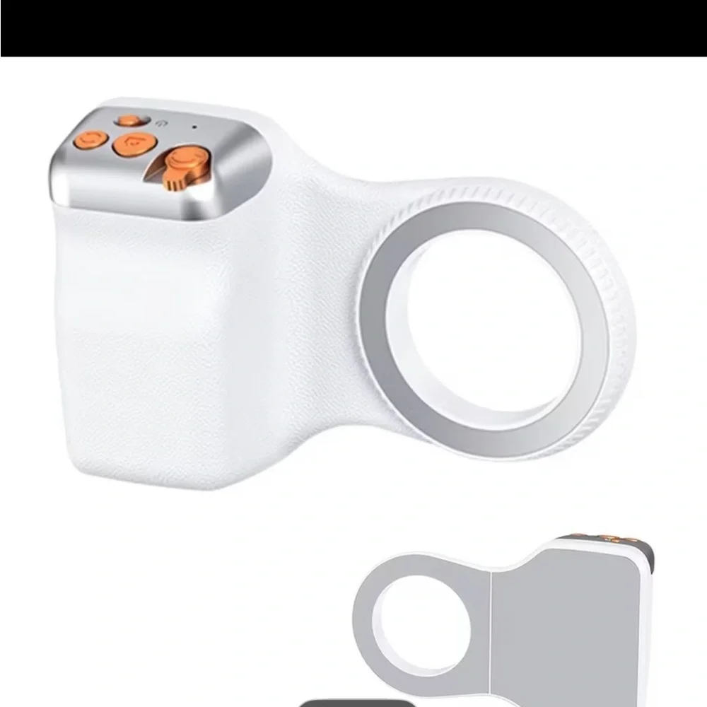 Fun Shot Magnetic Phone Camera Grip White Bundle. ( Ultra Strong Magnetic)